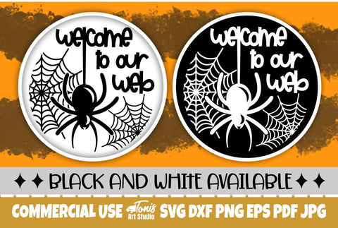Welcome to Our Web SVG, Round Halloween Sign Svg SVG TonisArtStudio 
