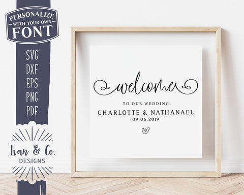 Welcome to Our Wedding SVG Files | Wedding SVG | Wedding Sign SVG | Commercial Use | Cricut | Silhouette | Cut Files (1032405854) SVG Ivan & Co. Designs 