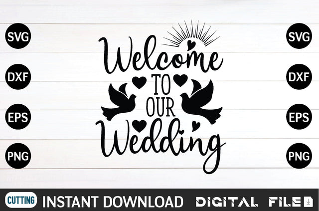 welcome to our wedding svg SVG designer krishna 