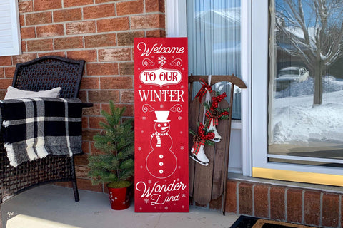 Welcome to Our Winter Wonderland Porch Sign SVG SVG CraftLabSVG 