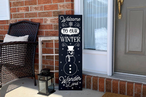 Welcome to Our Winter Wonderland Porch Sign SVG SVG CraftLabSVG 