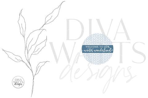 Welcome To Our Winter Wonderland SVG | Christmas Round Design SVG Diva Watts Designs 