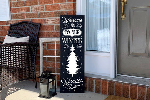 Welcome to Our Winter Wonderland, Winter Porch Sign SVG SVG CraftLabSVG 