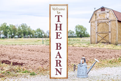 Welcome To The Barn Vertical Sign SVG zoellartz 