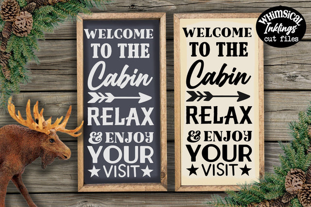Welcome To The Cabin SVG SVG Whimsical Inklings 