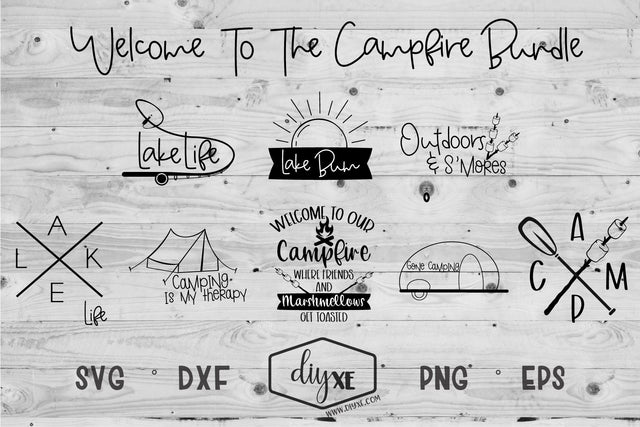 Welcome To The Campfire Bundle SVG DIYxe Designs