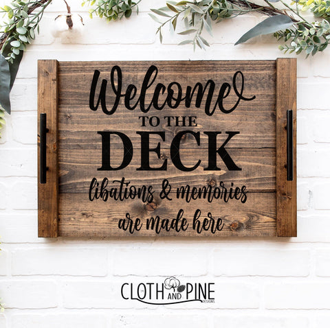 Welcome to the Deck SVG Cloth and Pine Designs 