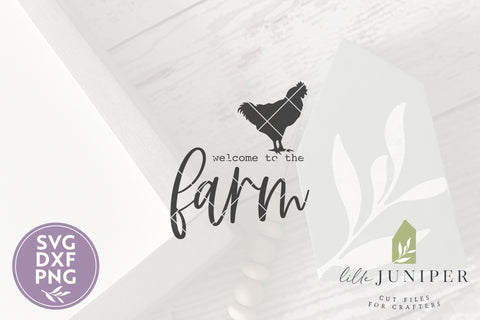 Welcome to the Farm SVG | Farmhouse SVG | Round Sign SVG SVG LilleJuniper 