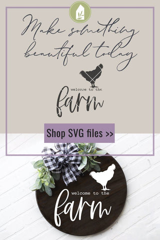 Welcome to the Farm SVG | Farmhouse SVG | Round Sign SVG SVG LilleJuniper 
