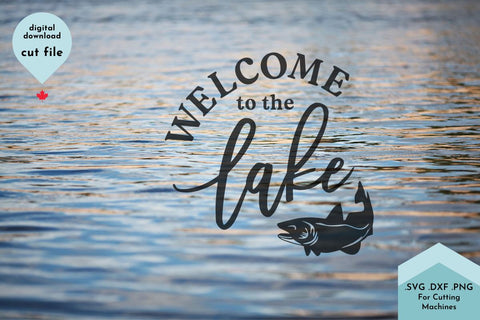 Welcome to the Lake SVG Cut File SVG Lettershapes 