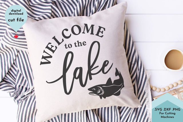 Welcome to the Lake SVG Cut File SVG Lettershapes 