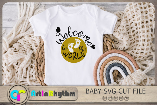Welcome to the world Svg, Newborn Baby Svg, Baby Svg, Baby Quotes Svg SVG Artinrhythm shop 
