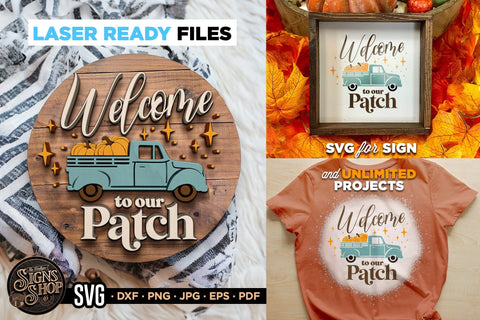 Welcome Truck | FALL SVG Sign SVG The Vintage Signs Shop 