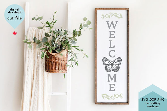 Welcome Vertical SVG Cut File SVG Lettershapes 