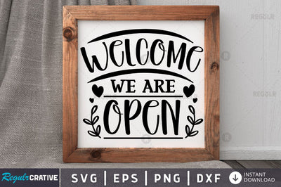 Welcome we are open SVG SVG Regulrcrative 