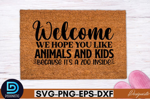 welcome we hope you like animals and kids because it's a zoo inside SVG SVG DESIGNISTIC 