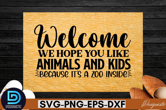 welcome we hope you like animals and kids because it's a zoo inside SVG SVG DESIGNISTIC 