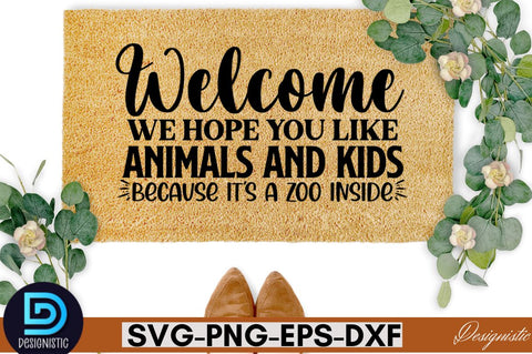 welcome we hope you like animals and kids because it's a zoo inside SVG SVG DESIGNISTIC 