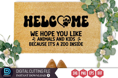 Welcome we hope you like animals and kids because it's a zoo inside SVG SVG DESIGNISTIC 