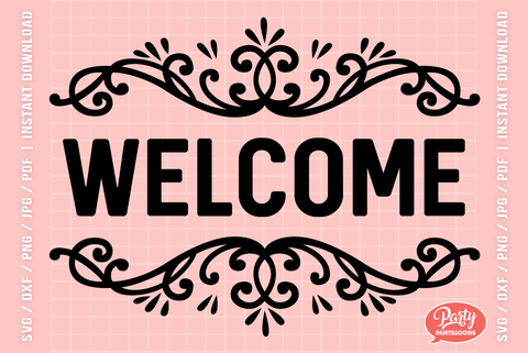 WELCOME | welcome sign SVG SVG Partypantaloons 