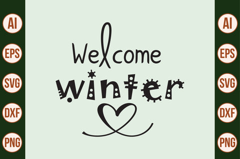 Welcome winter SVG SVG nirmal108roy 
