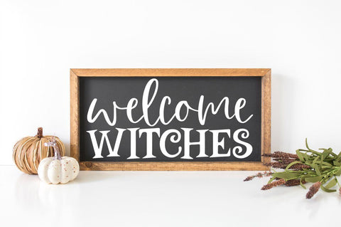 Welcome Witches Halloween SVG SVG Pickled Thistle Creative 