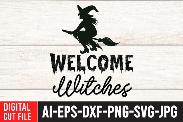 Welcome Witches SVG Cut File SVG BlackCatsMedia 