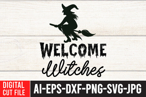 Welcome Witches SVG Cut File SVG BlackCatsMedia 