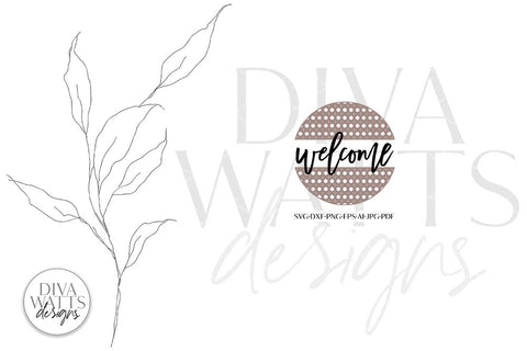 Welcome with Rattan Half Circles SVG | Boho Farmhouse Design SVG Diva Watts Designs 