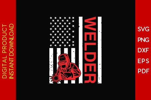 Welder Engineers USA Flag SVG PNG PDF Cut File SVG Creativedesigntee 