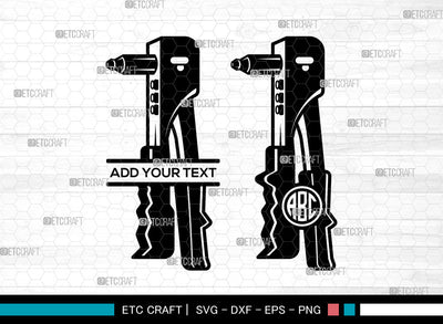 Welding Equipment Monogram SVG, Welder Svg, Hand Riveter svg, Mechanic Svg, Welding Mask Svg, Circle Monogram Svg, Welding Equipment Svg SVG ETC Craft 