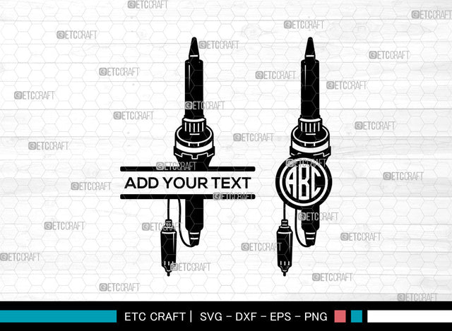 Welding Equipment Monogram SVG, Welder Svg, Hand Riveter svg, Mechanic Svg, Welding Mask Svg, Circle Monogram Svg, Welding Equipment Svg SVG ETC Craft 