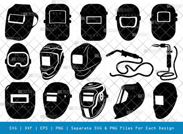 Welding Mask Helmet SVG Cut Files | Welding Mask Helmet Silhouette | Welding Svg | Welder Helmet Svg | Welder Hood Svg | Welding Equipment Svg | Volcano Eruption Svg | Welding Mask Helmet Bundle SVG ETC Craft 