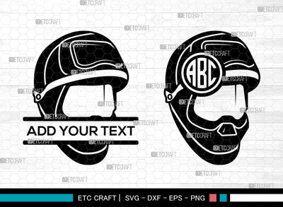 Welding Mask Monogram SVG, Split Monogram SVG, Welding Mask Icon Svg, Welding Hood Svg, Welding Helmet Svg, Welding Svg, Welding Mask SVG ETC Craft 