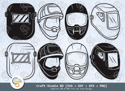 Welding Mask Silhouette, Welding Mask SVG, Welding Mask Icon Svg, Welding Hood Svg, Welding Helmet Svg, Welding Svg, Welding Mask Bundle SVG ETC Craft 