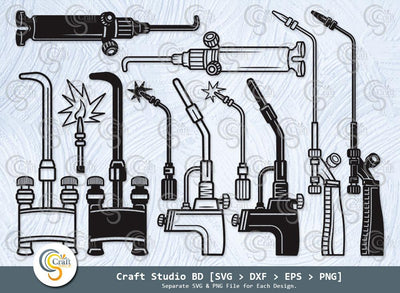 Welding Torch Silhouette, Welding svg, Welder Svg, Welder Life Svg, Welder Torch Svg, Welding Tools Svg, Metal Torch Svg Bundle SVG ETC Craft 