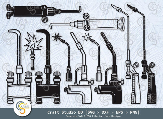 Welding Torch Silhouette, Welding svg, Welder Svg, Welder Life Svg, Welder Torch Svg, Welding Tools Svg, Metal Torch Svg Bundle SVG ETC Craft 