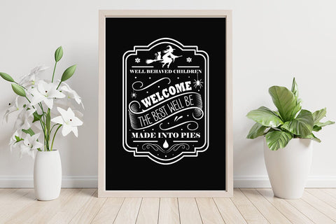 well behaved children welcome the best well be made into pies svg SVG designmaster24 