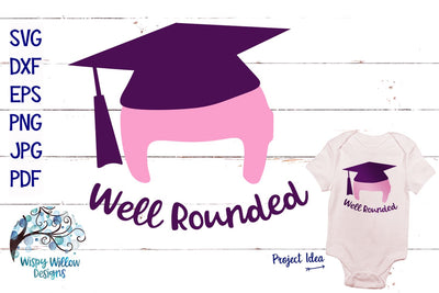 Well Rounded Cranial Helmet Graduation SVG SVG Wispy Willow Designs 