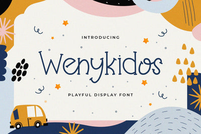Wenykidos - Playful Display Font Font StringLabs 