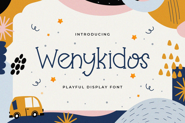 Wenykidos - Playful Display Font Font StringLabs 