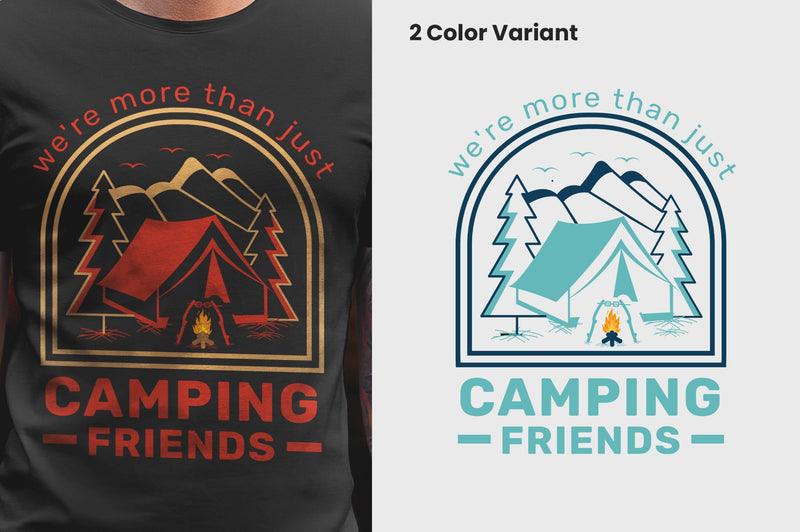 We're more than just camping friends SVG T-shirt Design SVG futivesvg 