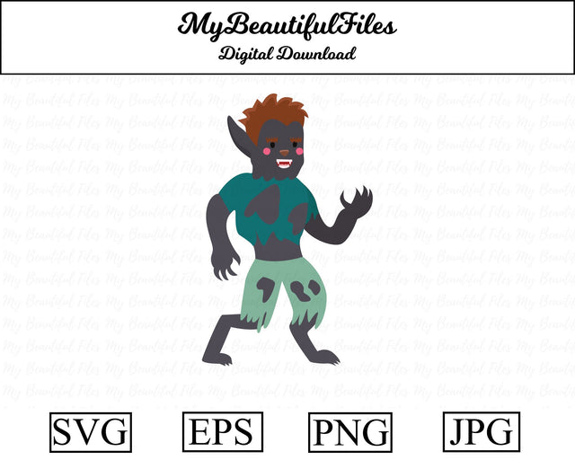 werewolf - halloween SVG MyBeautifulFiles 