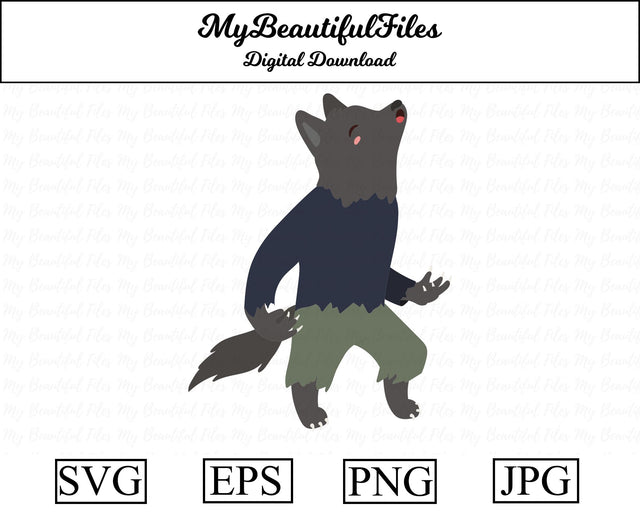 Werewolf - Halloween SVG MyBeautifulFiles 