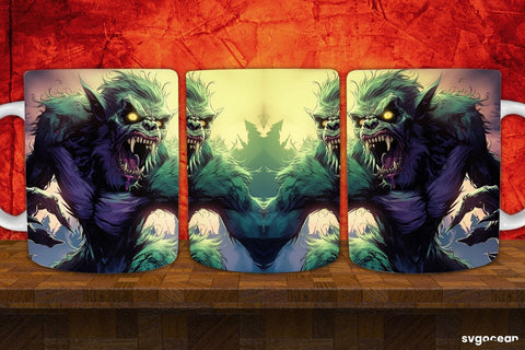 Werewolves Mug Wrap Bundle | 11 Oz | Sublimation Sublimation SvgOcean 