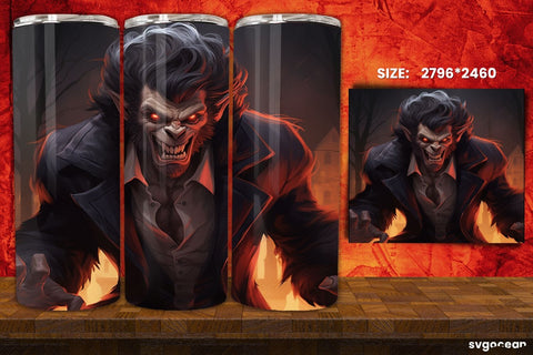 Werewolves Tumbler Wrap Bundle | 20 Oz | Sublimation Sublimation SvgOcean 