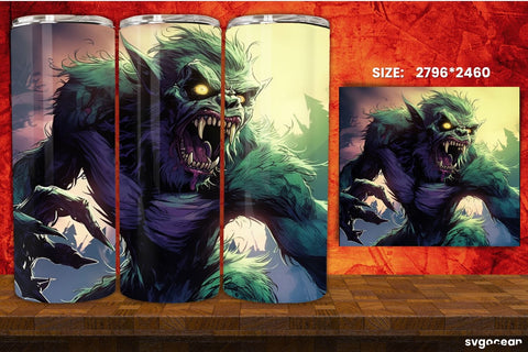 Werewolves Tumbler Wrap Bundle | 20 Oz | Sublimation Sublimation SvgOcean 