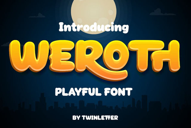 Weroth Display Playful Font Font twinletter 