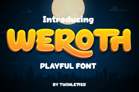 Weroth Display Playful Font Font twinletter 