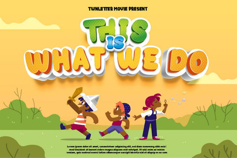 Weroth Display Playful Font Font twinletter 